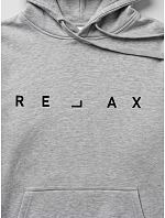 Pánská mikina s kapucí RELAX, světle šedá, FashionStreet NX0001BX Pánská mikina s kapucí RELAX, světle šedá, FashionStreet NX0001BX