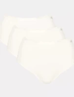 Dámské kalhotky GO Daily Cotton Highwaist 3P - WHITE - bílé 00GZ - SLOGGI