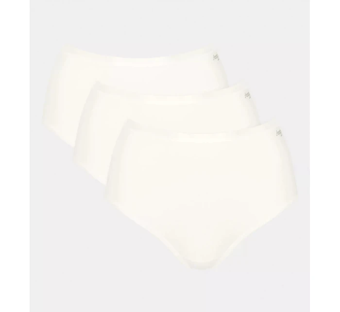 Dámské kalhotky GO Daily Cotton Highwaist 3P - WHITE - bílé 00GZ - SLOGGI