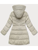 Dámská bunda s kapucí J Style světle béžová (5M3231-62)