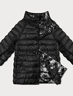 Dámská oboustranná bunda s 3/4 rukávy Minority black/floral (M23-7009-1)