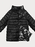 Dámská oboustranná bunda s 3/4 rukávy Minority black/floral (M23-7009-1)
