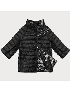 Dámská oboustranná bunda s 3/4 rukávy Minority black/floral (M23-7009-1)