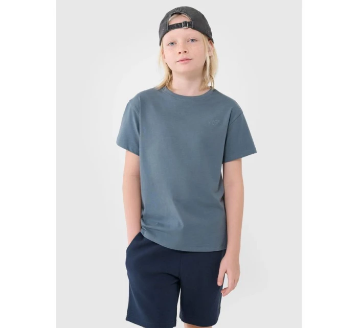 Hladké chlapecké tričko oversize 4F 4FJWSS25TTSHM2324-46S