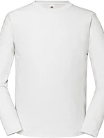 Fruit of the Loom Iconic 195 LSL Pánské tričko z těžké bavlny s dl. rukávem 16.1360 white