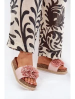 Dámské Sandály Na Platformě S Ozdobnými Růžové model 21704431 - Boto