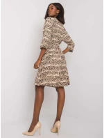 Šaty DHJ SK černá a béžová model 15802977 - FPrice Šaty DHJ SK černá a béžová model 15802977 - FPrice