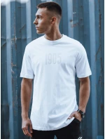 Pánské bílé tričko s potiskem FashionStreet RX5519