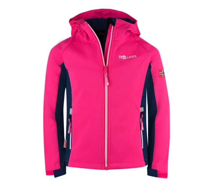 Dívčí sportovní bunda Girls Jacket softshell pink model 21349991 - Trollkids