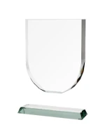 Skleněná trofej s matným podstavcem