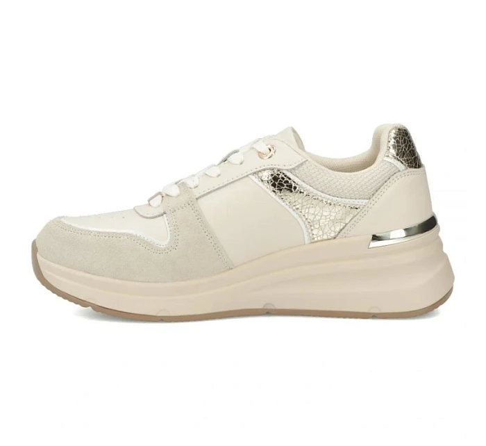 Dámské kožené polobotky béžové Filippo DP7769 dámské