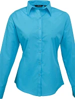 Premier PR 300 Popelínová halenka s dlouhým rukávem 39.0300 turquoise