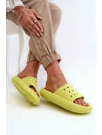 Dámské pěnové klínky na tlusté podrážce limetka Beula Dámské pěnové klínky na tlusté podrážce limetka Beula