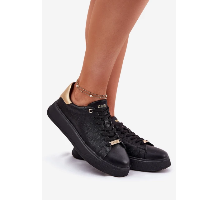 Dámské Sneakersy Z Eko Kůže Big Star model 21693190 Černé - Big Star Shoes Dámské Sneakersy Z Eko Kůže Big Star model 21693190 Černé - Big Star Shoes