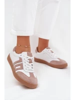 Dámské Kožené Tenisky Vinceza 79557 Bílá-Bežová Dámské Kožené Tenisky Vinceza 79557 Bílá-Bežová