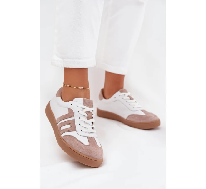 Dámské Kožené Tenisky Vinceza 79557 Bílá-Bežová Dámské Kožené Tenisky Vinceza 79557 Bílá-Bežová