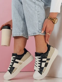 JUNOMI dámské tenisky na platformě černé FashionStreet ZY0860