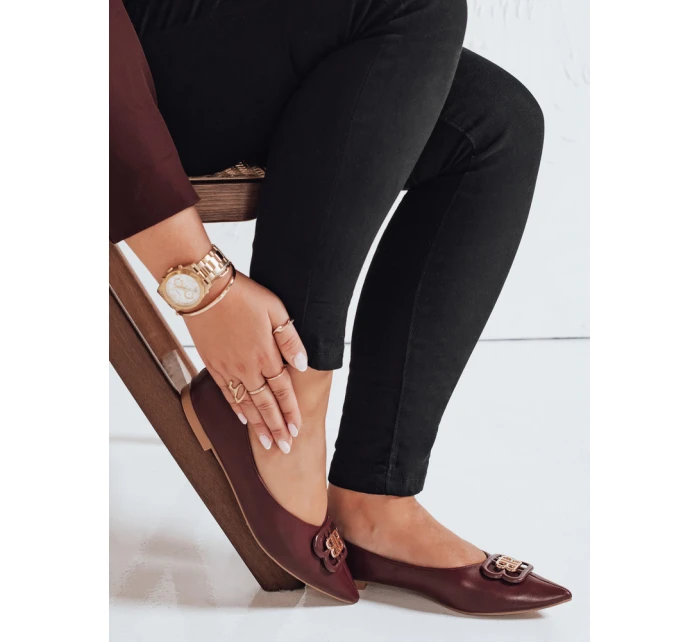 FashionStreet dámské bordó baleríny ZY1060