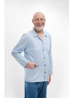 Pánské pyžamo Martel 403 Antoni III délka/r 3XL-4XL pyžamo na zip Pánské pyžamo Martel 403 Antoni III délka/r 3XL-4XL pyžamo na zip