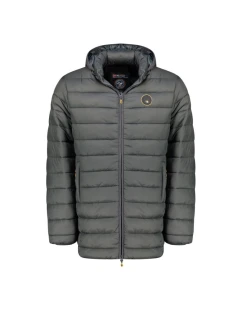 pánská bunda LONG HOOD DB MEN 233 DARK GREY model 21768260 - Geographical Norway