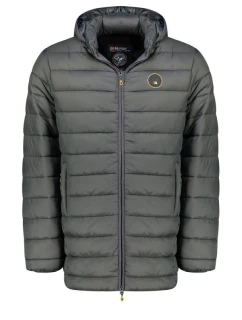 pánská bunda LONG HOOD DB MEN 233 DARK GREY model 21768260 - Geographical Norway