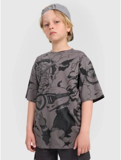 Chlapecké tričko oversize s potiskem model 21816866 - 4F