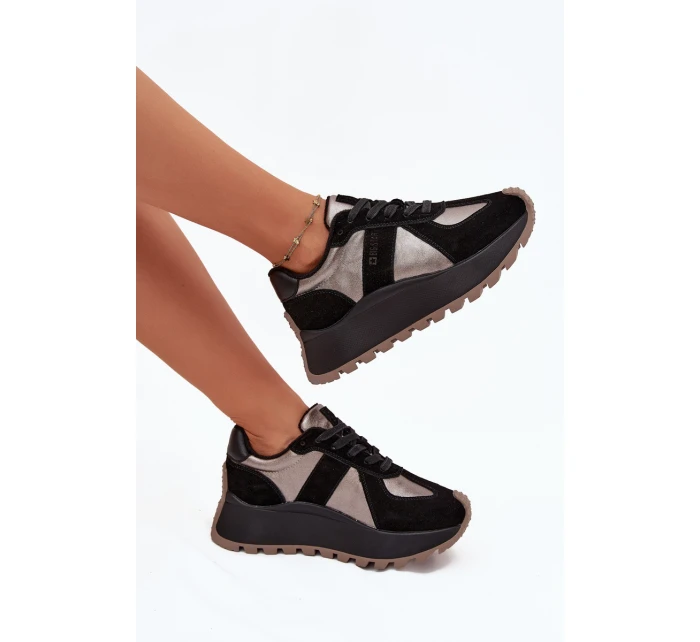 Dámské Sněhule Na Platformě Big Star OO274A217 HI-POLY SYSTEM Černé Dámské Sněhule Na Platformě Big Star OO274A217 HI-POLY SYSTEM Černé