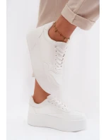 Dámské tenisky na masivní platformě bílé Feressa