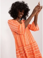 Šaty D73771M30214L oranžová Šaty D73771M30214L oranžová