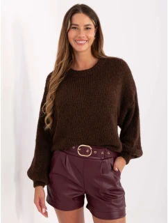 Jumper MI SW 1909.21 tmavě hnědý