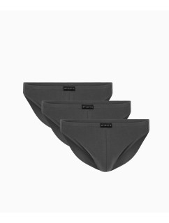 Pánské slipy ATLANTIC Mini 3Pack - tmavě šedé
