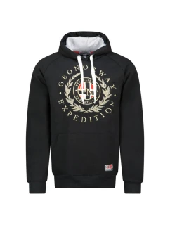 Pánská mikina Giger DB 100 M WZ3045H/GN Černá vzor - Geographical Norway