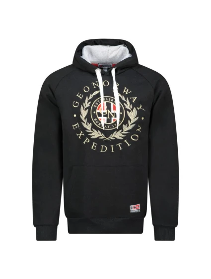 Pánská mikina Giger DB 100 M WZ3045H/GN Černá vzor - Geographical Norway