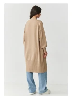 Svetr na zapínání  model 218105 Makadamia