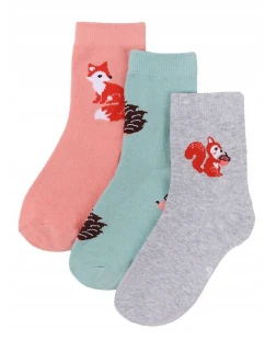 YOCLUB Jazzy Dívčí ponožky SKA-0006 A'3 27-38