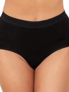 Dámské kalhotky Fiore maxi black - ITALIAN FASHION