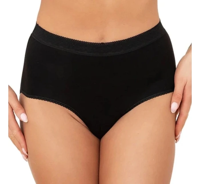 Dámské kalhotky Fiore maxi black - ITALIAN FASHION Dámské kalhotky Fiore maxi black - ITALIAN FASHION