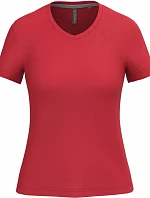 Kariban K 381 Dámské tričko s výstřihem do V 20.K381 red