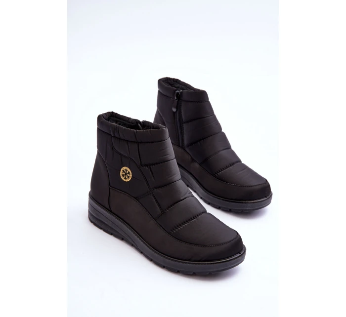 Dámské zimní boty s podšívkou černé Helis