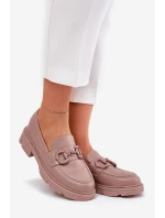 Dámské Mokasíny Eko Kůže S Ozdobným Detalem Khaki model 21689817 - Boto Dámské Mokasíny Eko Kůže S Ozdobným Detalem Khaki model 21689817 - Boto