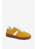 Dámské tenisky z imitace semiše žluté Calira