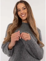 Jumper MI SW model 20694967 tmavě šedý - FPrice Jumper MI SW model 20694967 tmavě šedý - FPrice