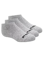 Skechers, 3 ks, unisex, bez froté, neviditelné ponožky S114041-020, šedé, velikosti 39–42 Skechers, 3 ks, unisex, bez froté, neviditelné ponožky S114041-020, šedé, velikosti 39–42