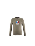 Tričko MILLET M CHAMONIX TRI TS LS hnědé pánské