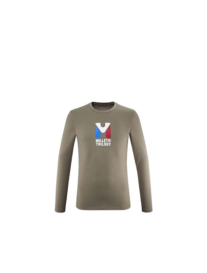 Tričko MILLET M CHAMONIX TRI TS LS hnědé pánské