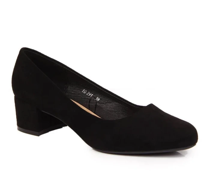 W černé semišové lodičky s model 19443130 - SERGIO LEONE