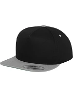 Flexfit 6007/6007T 5 panelová Snapback kšiltovka 55.6007 black/silver Flexfit 6007/6007T 5 panelová Snapback kšiltovka 55.6007 black/silver