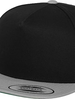 Flexfit 6007/6007T 5 panelová Snapback kšiltovka 55.6007 black/silver