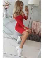 Šaty se širokými ramínky červené Šaty se širokými ramínky červené