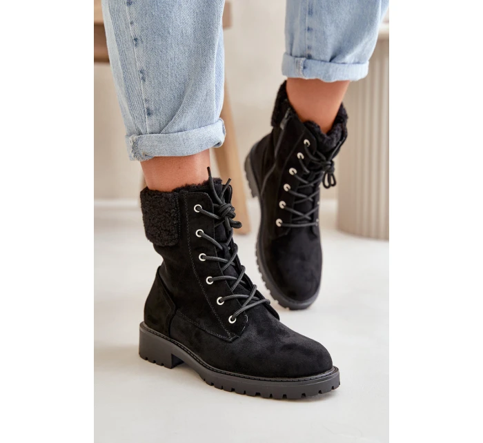 Dámské podšité boty workery na zip černé Mivael Dámské podšité boty workery na zip černé Mivael